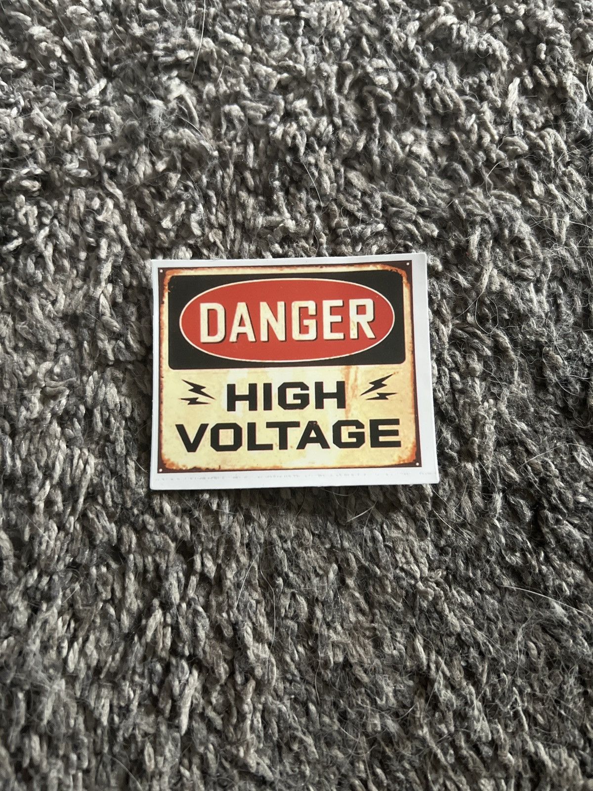 Hypebeast Danger High Voltage Sticker Size ONE SIZE - 1 Thumbnail