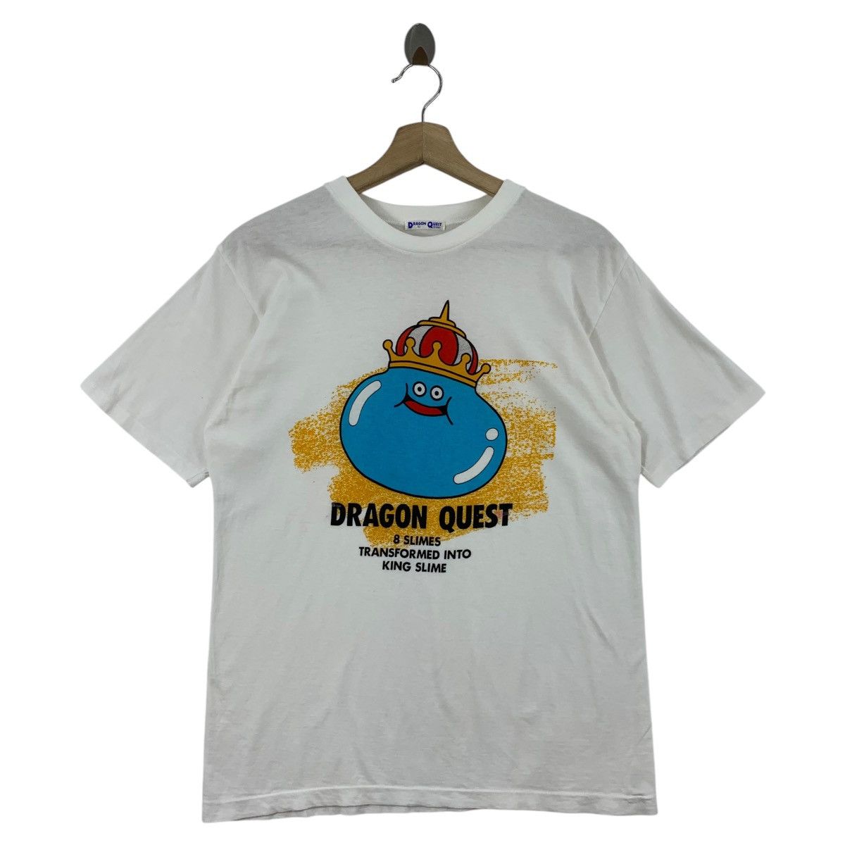 Vintage DRAGON QUEST king slime printed games tee