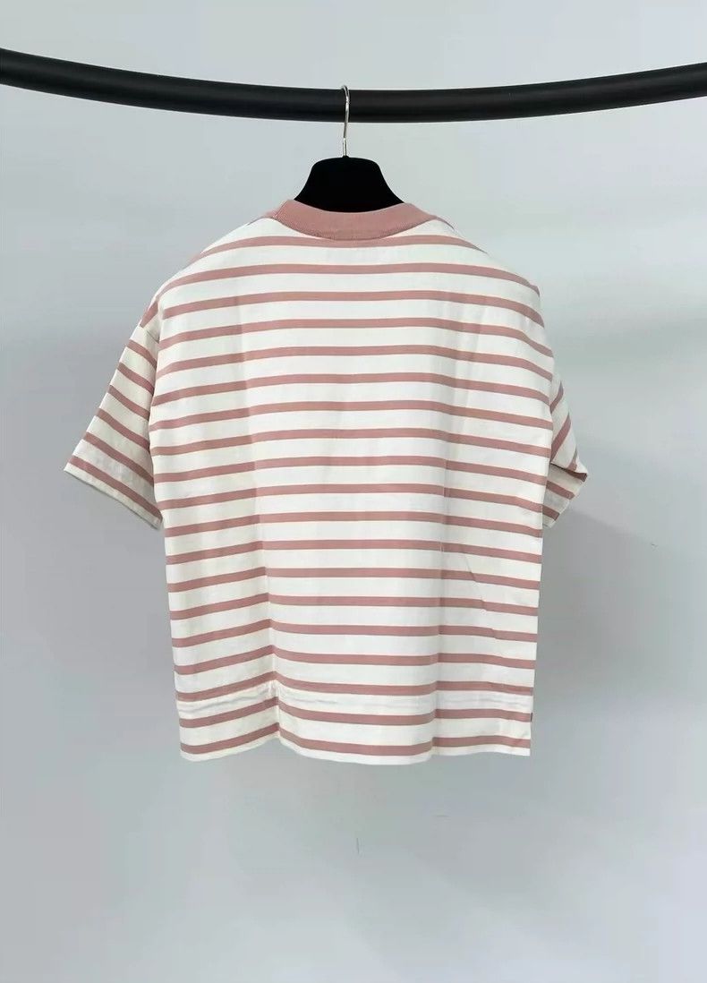 Loro Piana LORO PIANA Striped buttoned short sleeves Size XS / US 0-2 / IT 36-38 - 2 Thumbnail