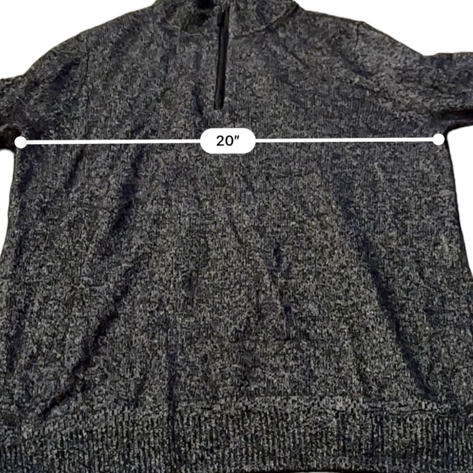 Nordstrom Nordstrom Black & White Cashmere Silk Long Sleeve Sweater Size US L / EU 52-54 / 3 - 9 Thumbnail
