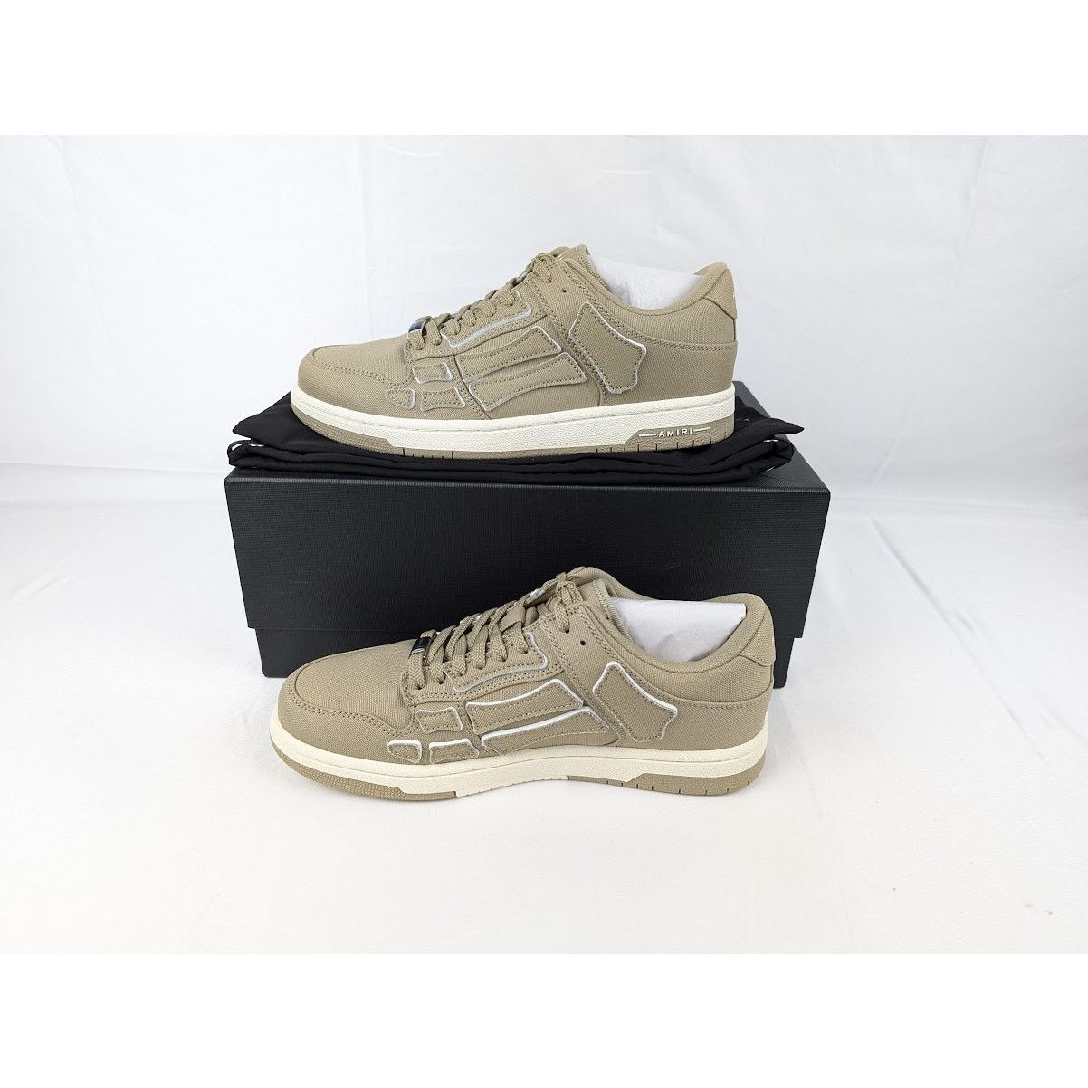 Amiri o1rshd1 Chunky Skeleton Top Low Sneakers in Green Size US 8 / EU 41 - 18 Thumbnail