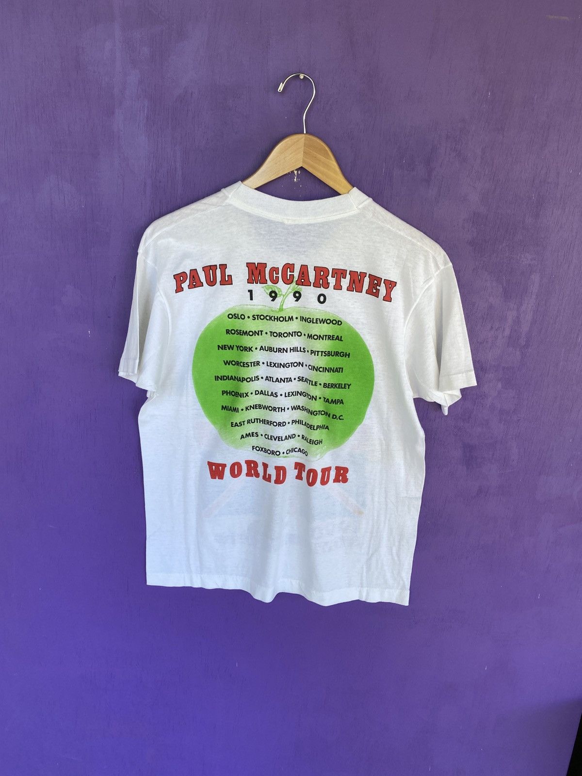 Band Tees Vintage 1990 Paul McCartney flowers in the dirt tour tee Size US L / EU 52-54 / 3 - 2 Thumbnail