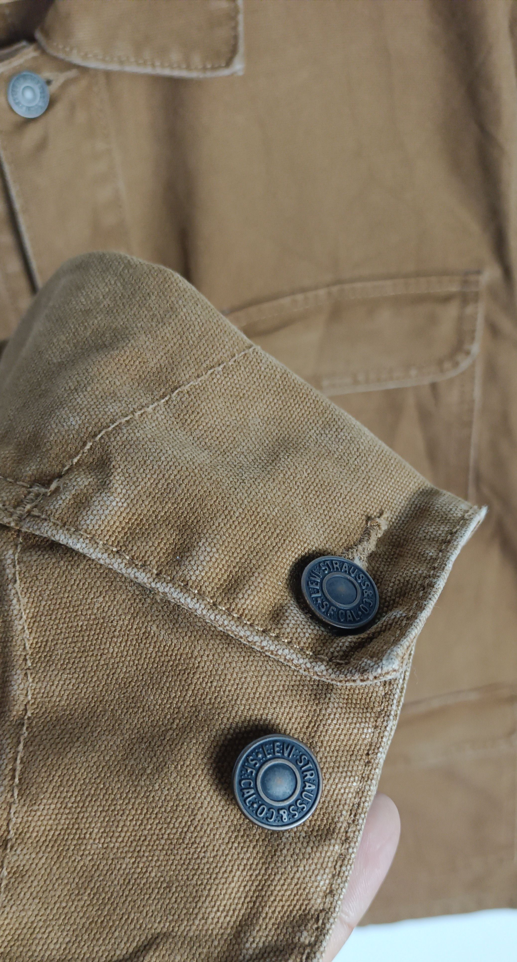 Levi's Levi's Cotton Canvas Trucker Jacket Size US L / EU 52-54 / 3 - 8 Thumbnail