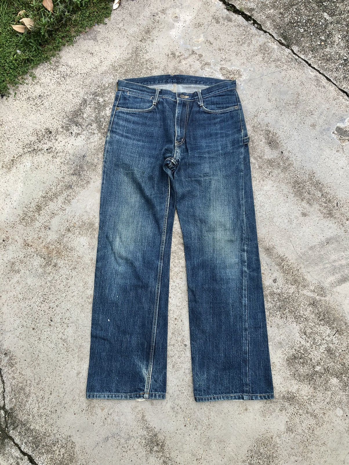 Japanese Brand WIDE LEG SELVEDGE THE NINE HEADS DENIM Size US 31 - 1 Thumbnail