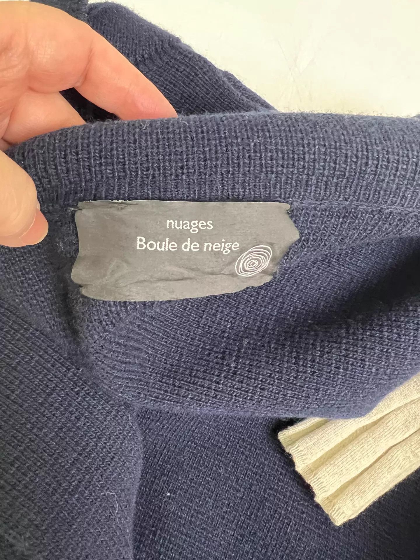 Other Boule de neige Navy WoolKnit Overcoat Thick Milan Size US S / EU 44-46 / 1 - 5 Thumbnail