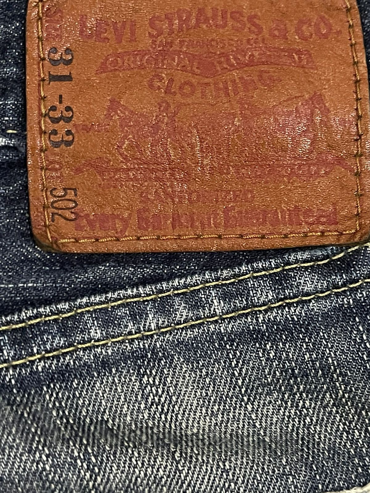 Levi's Vintage 90s Levis 502 Blue Wash Style Baggy Jeans Size US 32 / EU 48 - 7 Thumbnail