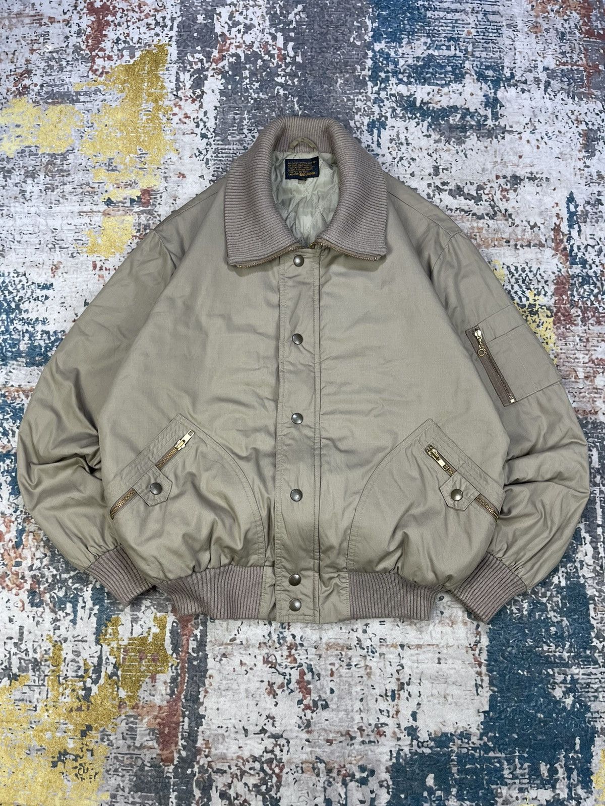 Big John Vtg Big-John Type Military Flying Bomber Jackets Size US M / EU 48-50 / 2 - 15 Thumbnail