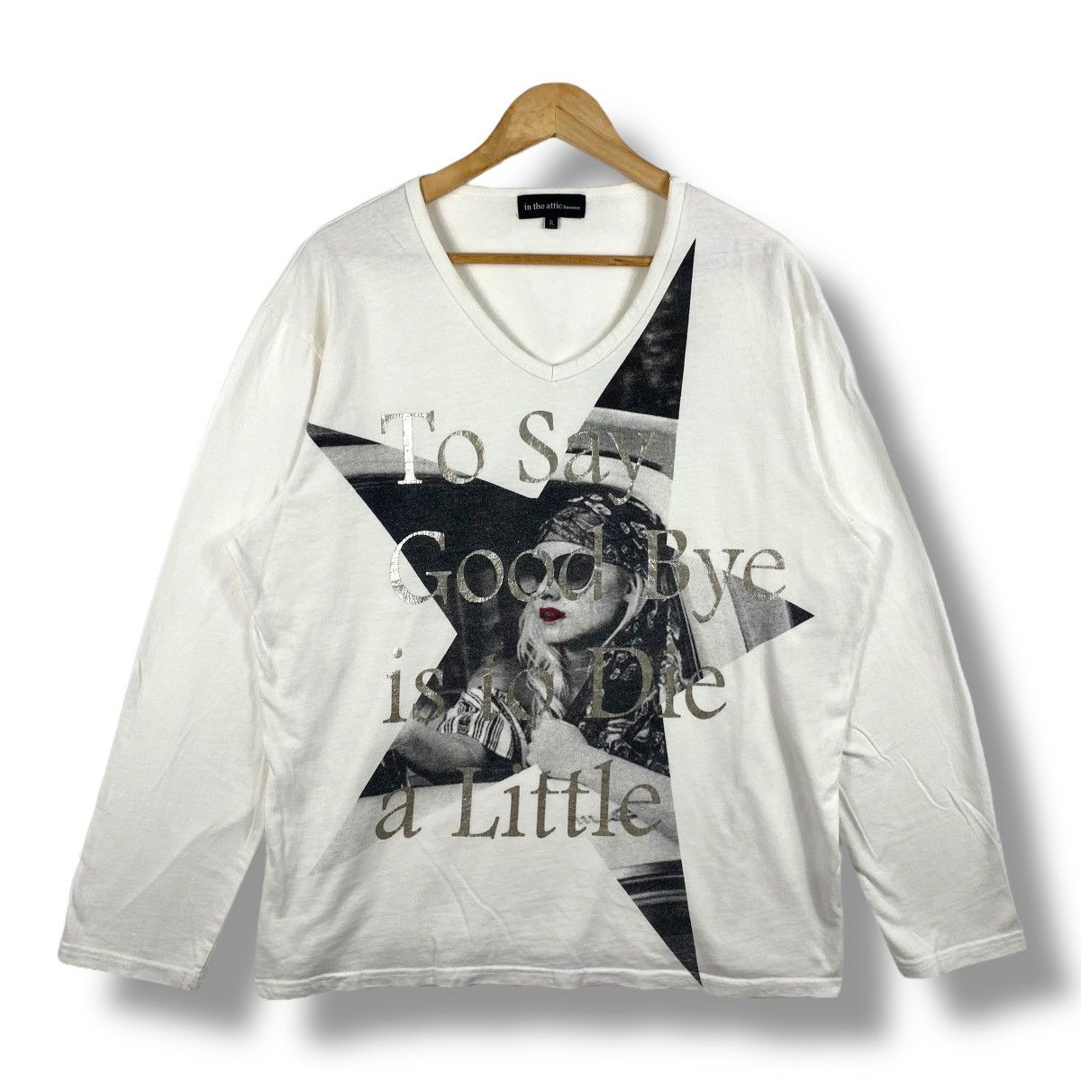 In The Attic × Japanese Brand IN THE ATTIC Homme Poem Graphic Long Sleeve Tee Shirt Size L / US 10 / IT 46 - 1 Thumbnail