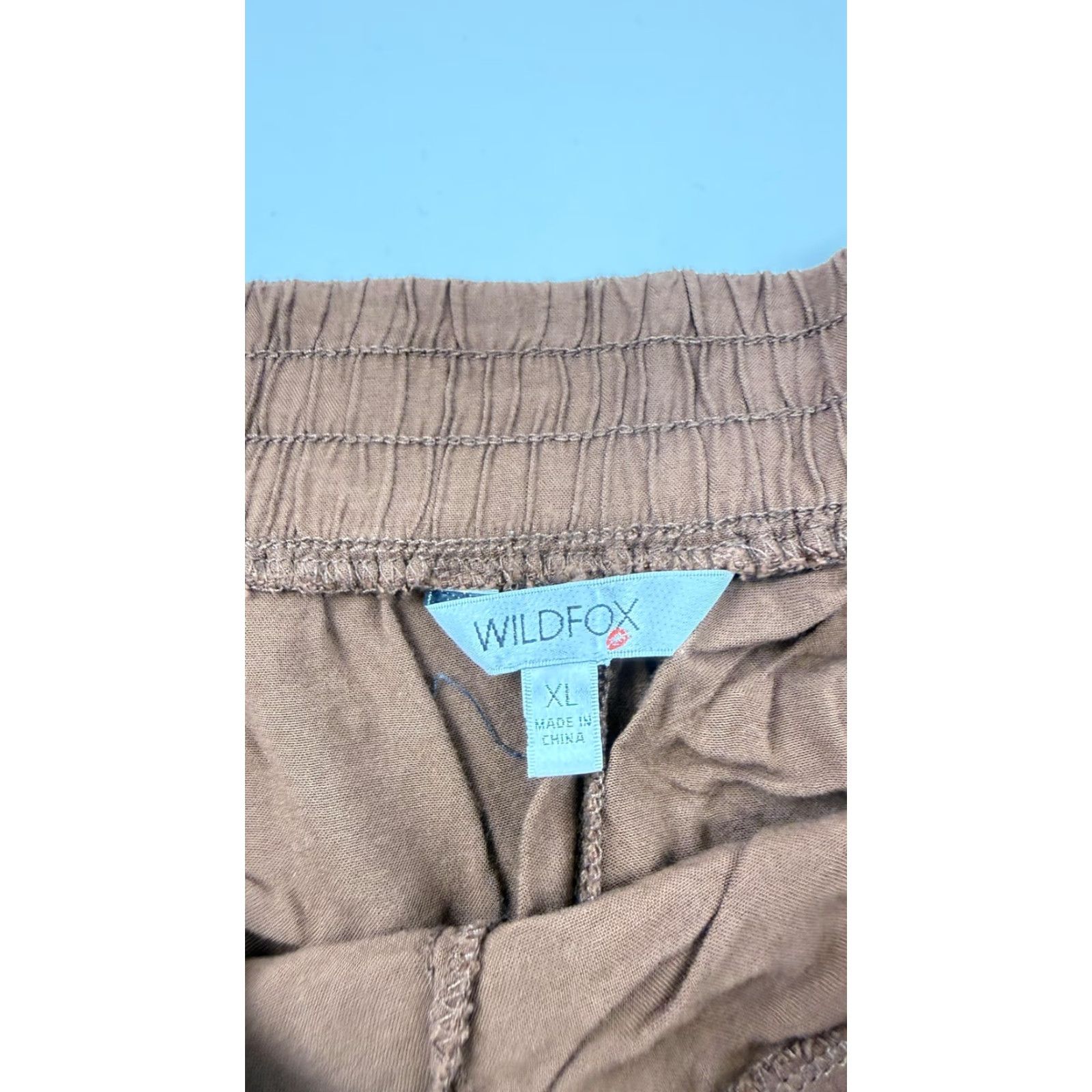 Wildfox Wildfox Shorts XL Brown Rayon Elastic Waist Lounge Casual Summer Womens Size 40" / US 18 - 2 Thumbnail