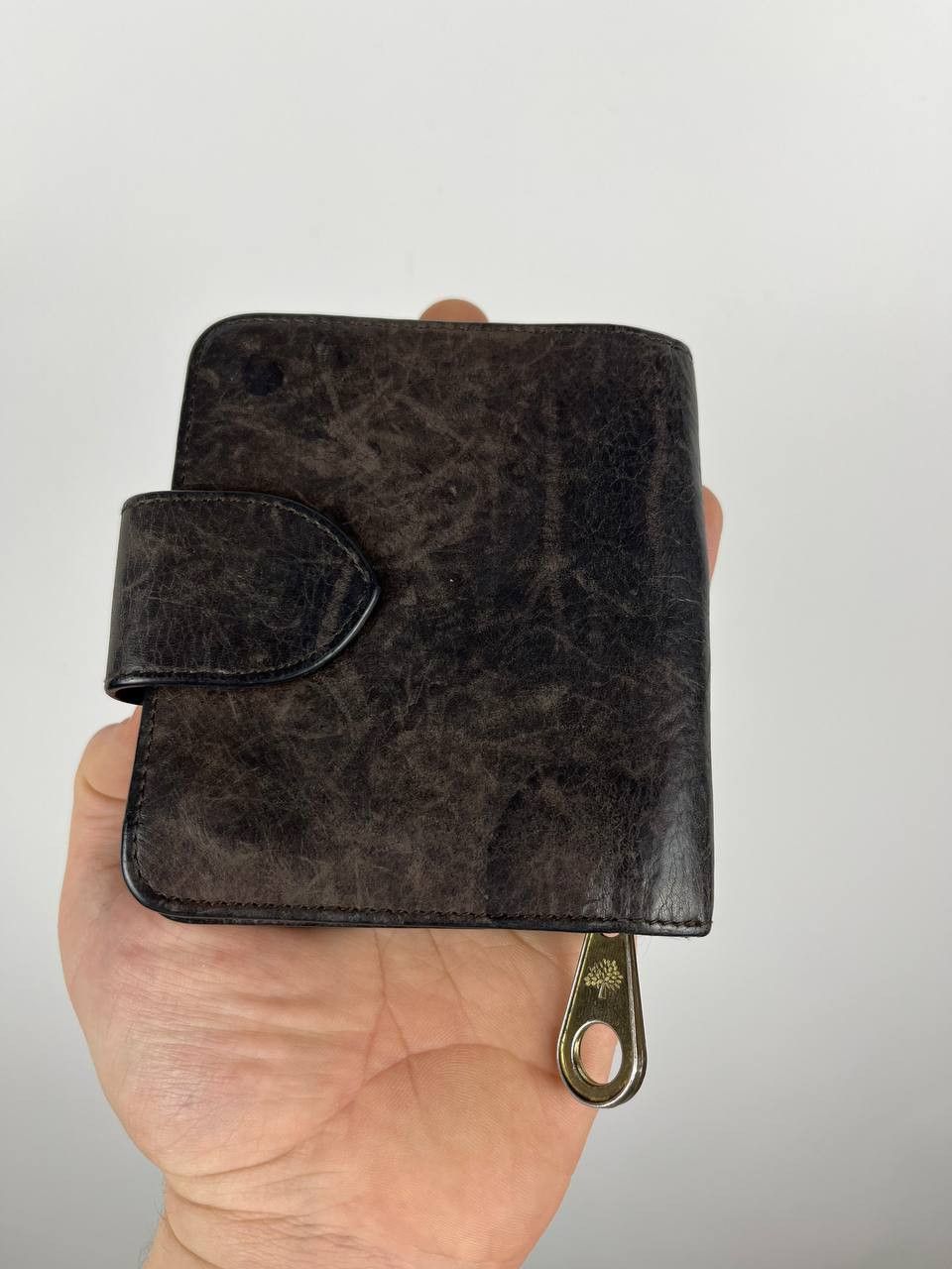 Mulberry Mulberry Leather French Purse Wallet Tree Logo Zip Around Size ONE SIZE - 1 Thumbnail
