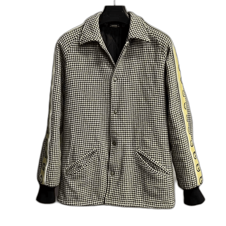 Gucci Houndstooth Long Sleeve Casual Jacket