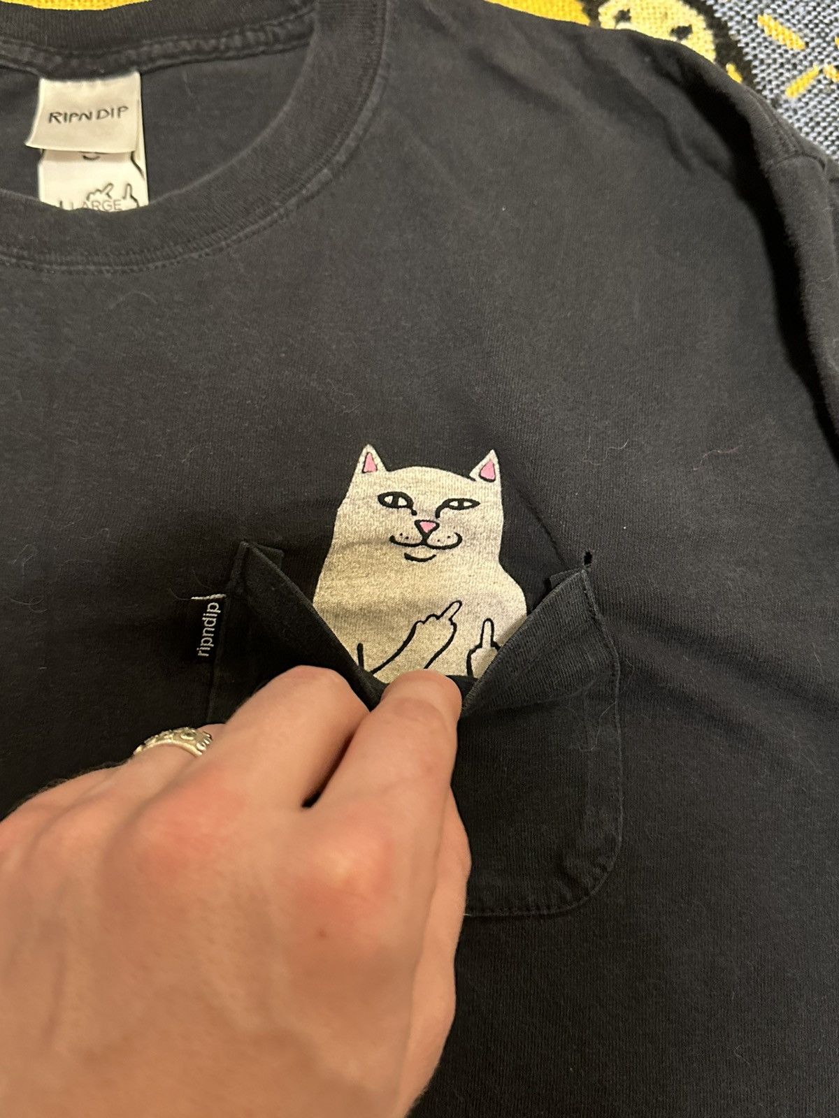 RIPNDIP Vintage Y2K Rip N Dip Black Longsleeve T-Shirt Size US L / EU 52-54 / 3 - 4 Thumbnail