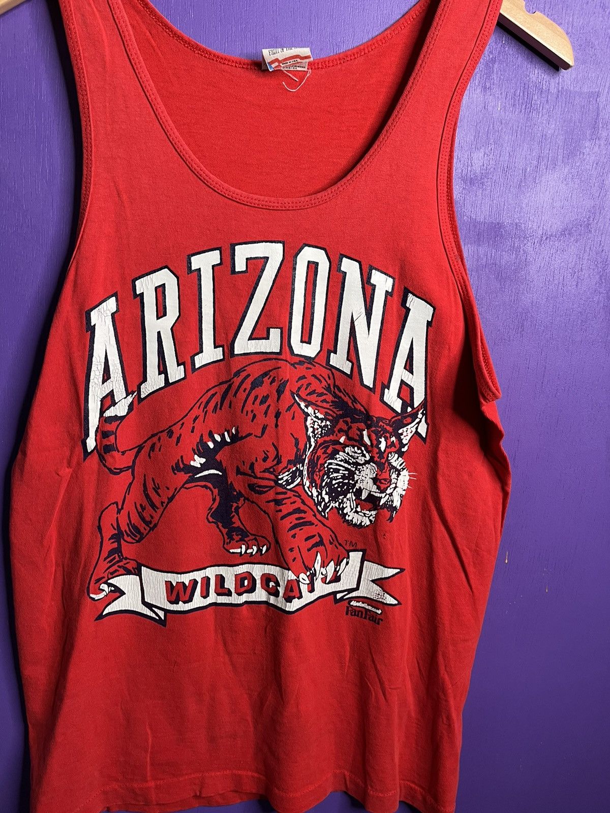Vintage Vintage 90s Arizona wildcats logo tank top Size US M / EU 48-50 / 2 - 3 Thumbnail