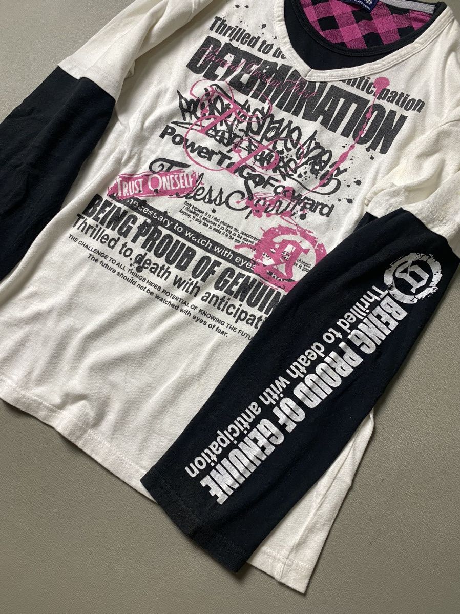 If Six Was Nine × Japanese Brand × Le Grande Bleu (L.G.B.) Beaumont Carr Poem Doublelayer Longsleeve Size US L / EU 52-54 / 3 - 5 Thumbnail