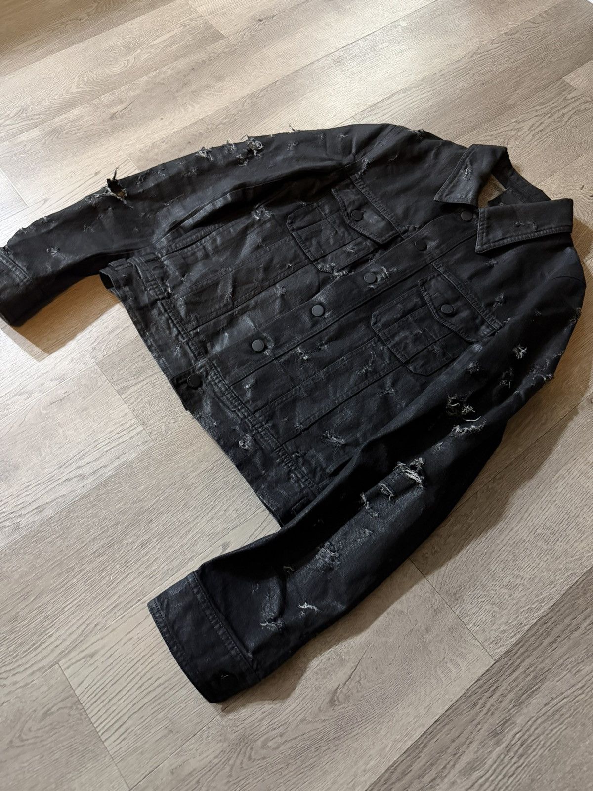 Dior Dior Homme SS04 ‘Strip’ Denim Jacket Size S / US 4 / IT 40 - 3 Thumbnail