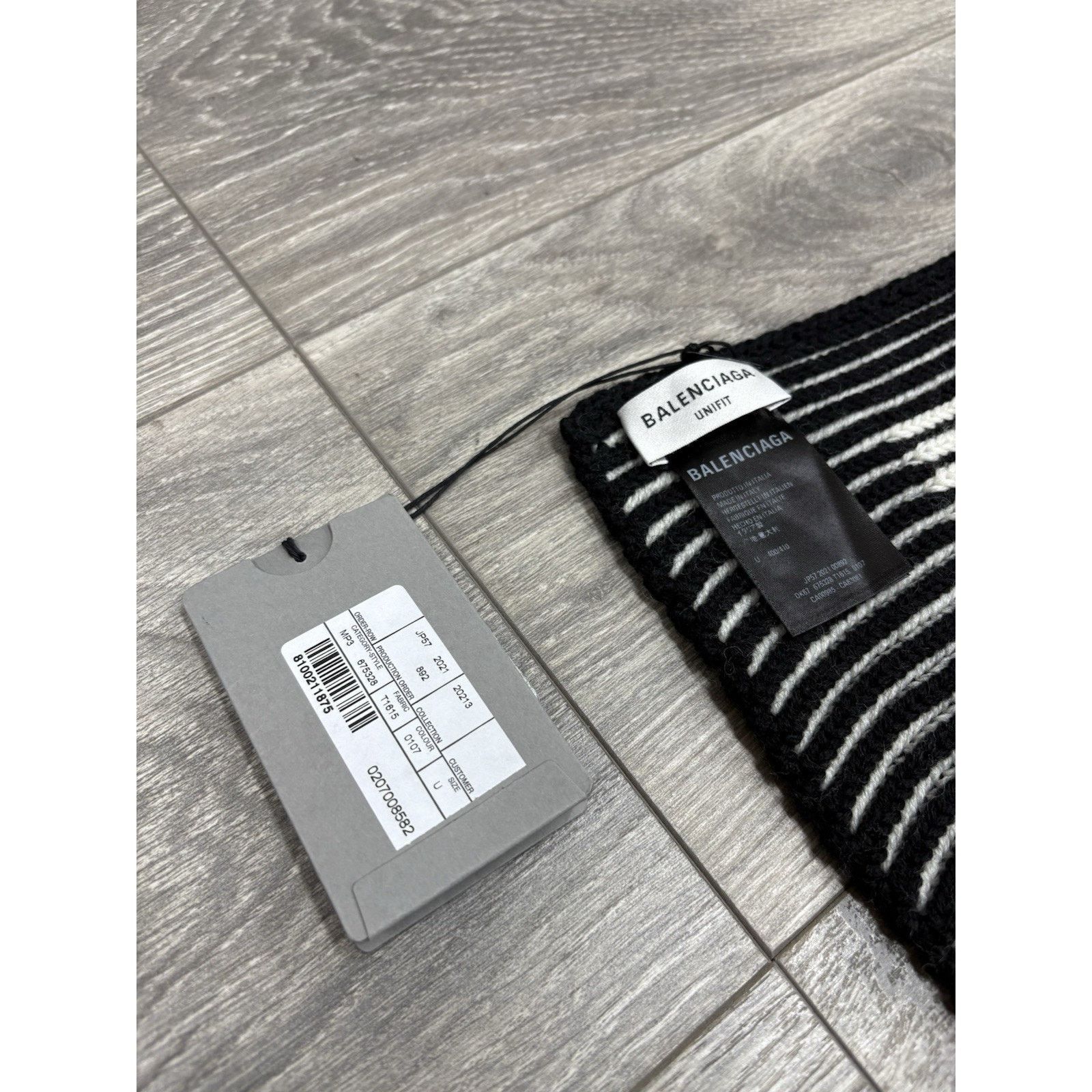 Balenciaga Balenciaga Logo Printed Wool Scarf | NEW! Size ONE SIZE - 10 Thumbnail