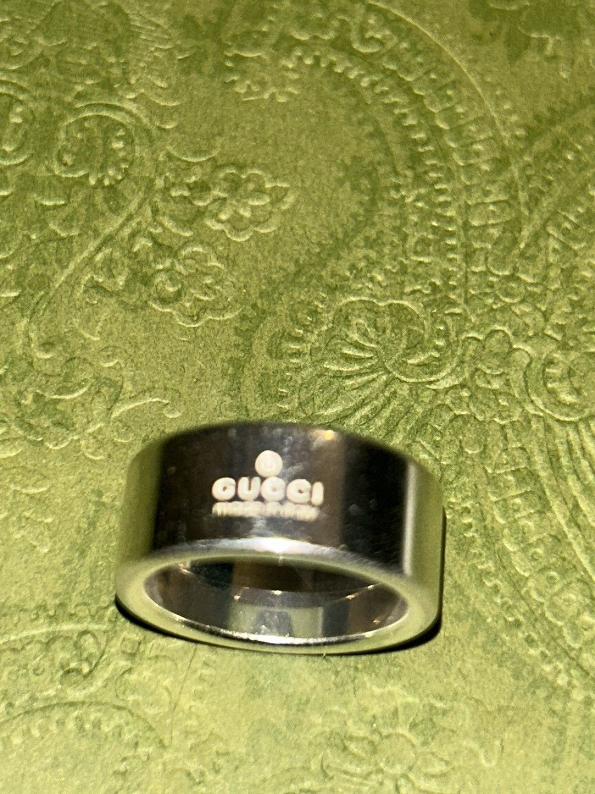 Gucci Gucci Interlocking G Silver 925 Gucci Tag Ring 774053 Size ONE SIZE - 7 Thumbnail