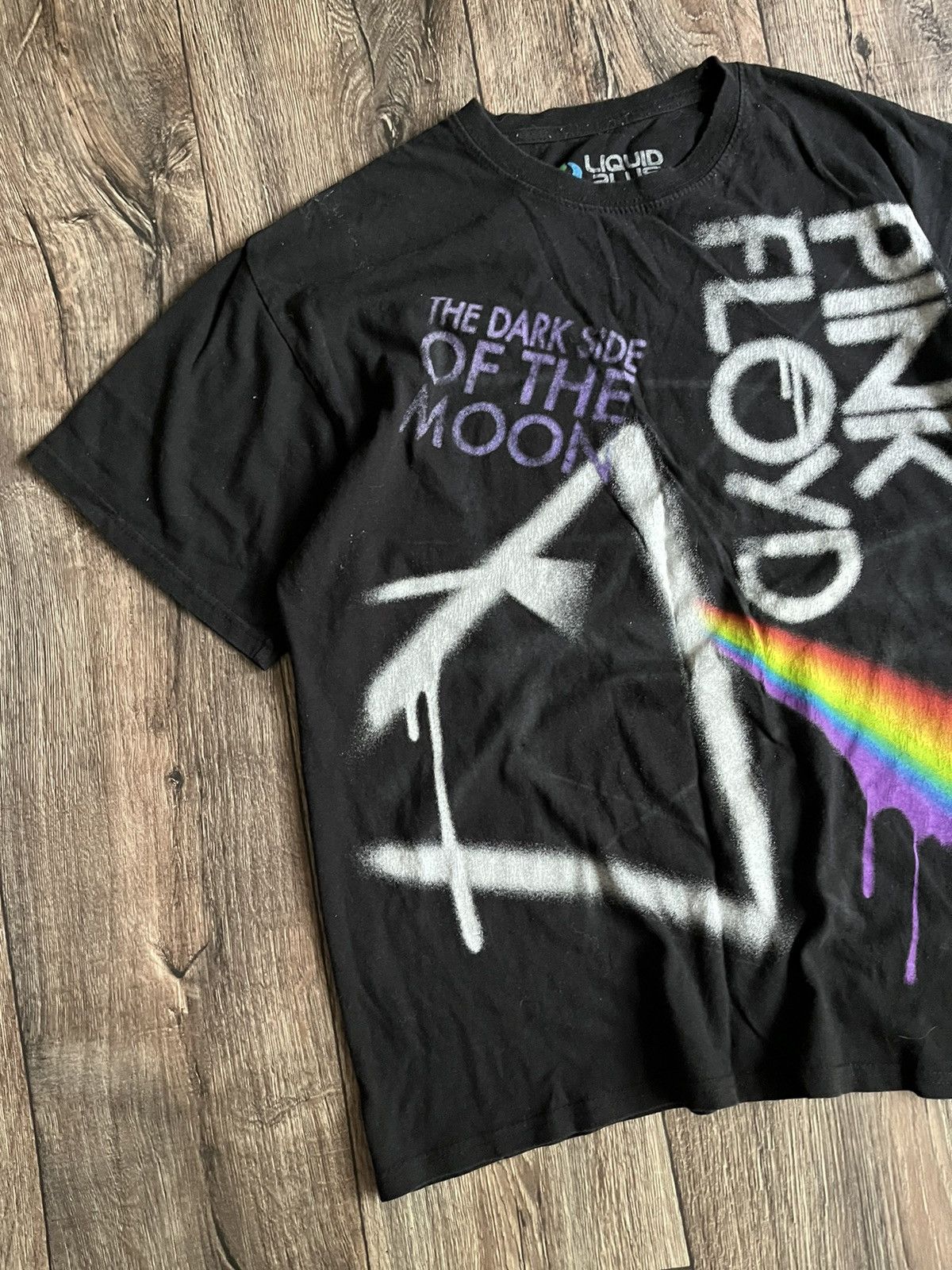 Liquid Blue × Pink Floyd × Vintage Liquid Blue "The Dark Side Of The Moon" Pink Floyd Tshirt L Size US L / EU 52-54 / 3 - 3 Thumbnail