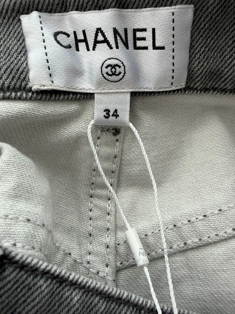 Chanel Chanel Grey jeans Size 42" / US 20 - 3 Thumbnail