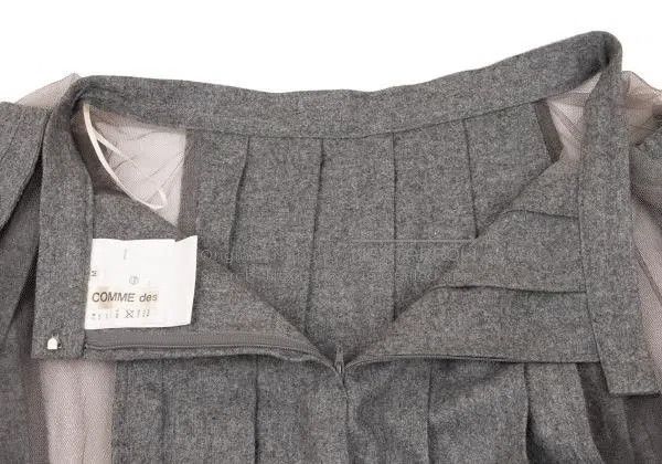 Comme des Garcons Comme Des Garcons size M Gray Vintage Pleated Tulle Half S Size 22" - 8 Thumbnail