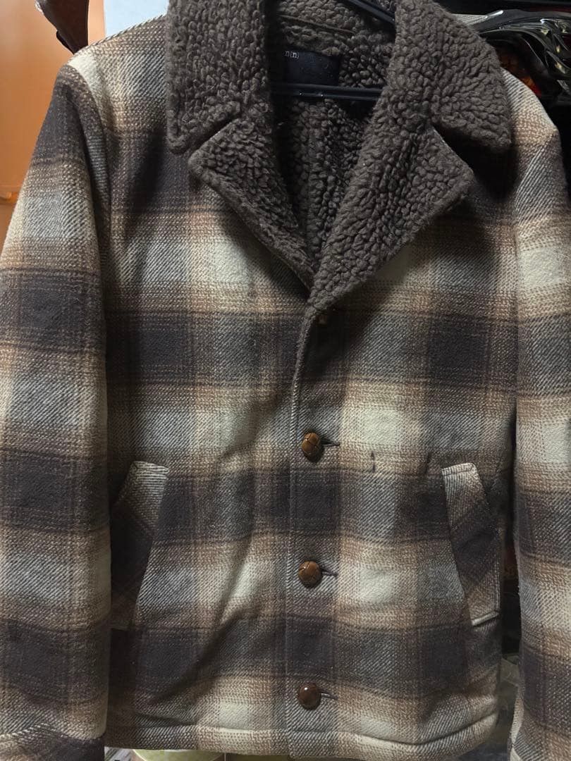 Number (N)ine Flannel Shearling Jacket Size US L / EU 52-54 / 3 - 1 Thumbnail
