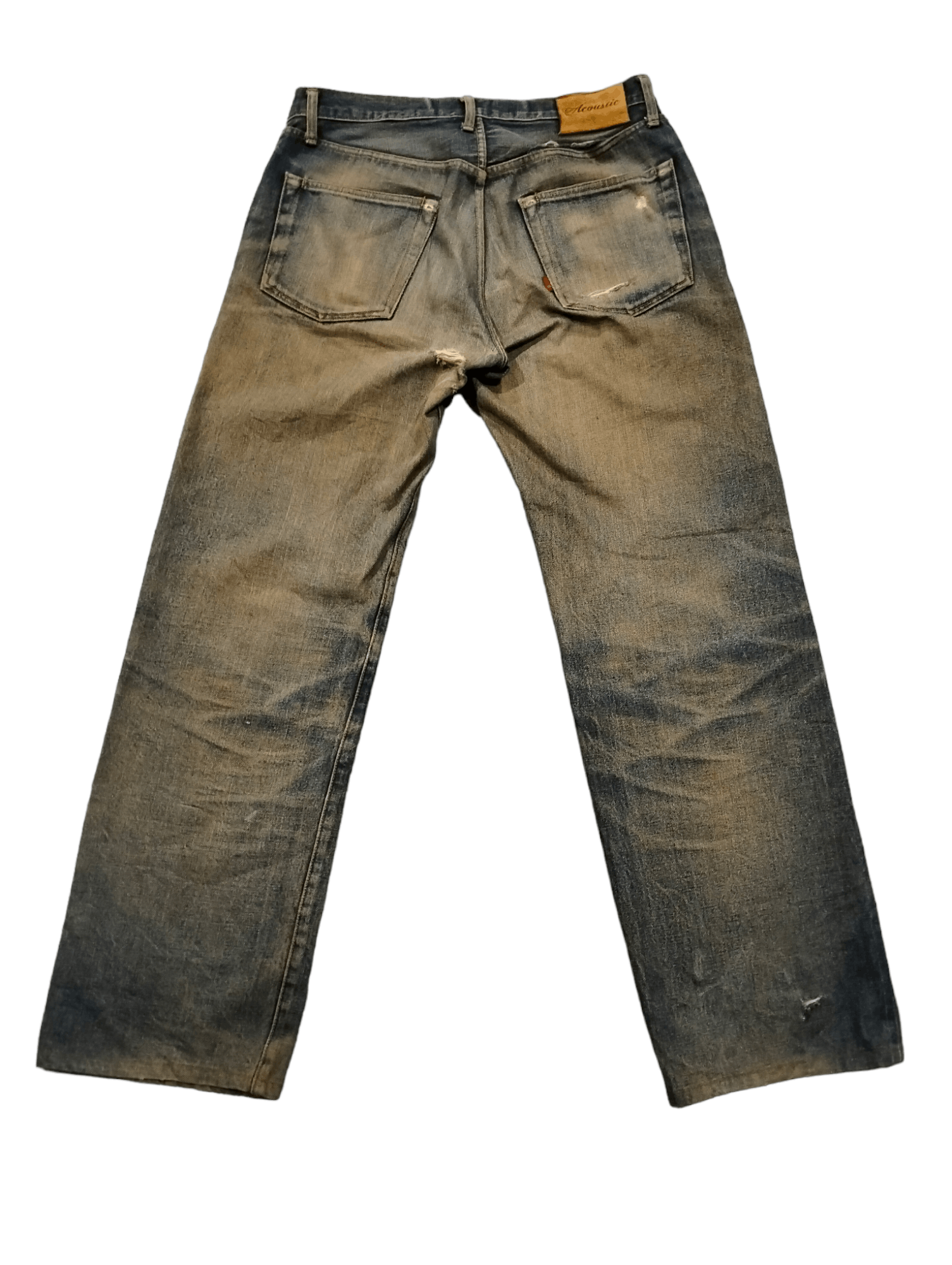 Japanese Brand Vintage Acoustic Salvage Distressed Denim Pants Size US 33 - 3 Thumbnail