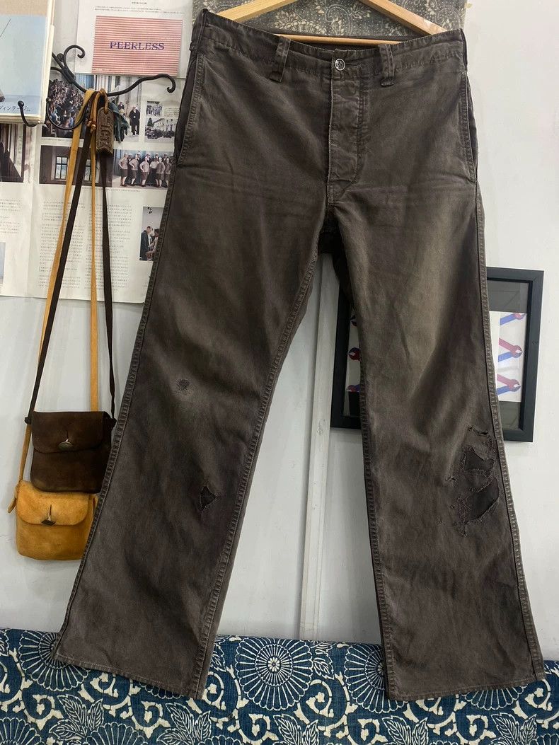 パンツ visvim GIFFORD PANTS DMGD GREEN Size2 现货在售/IN STOCK NOW:VISVIM 21SS GIFFORD PANTS DMGD GREEN