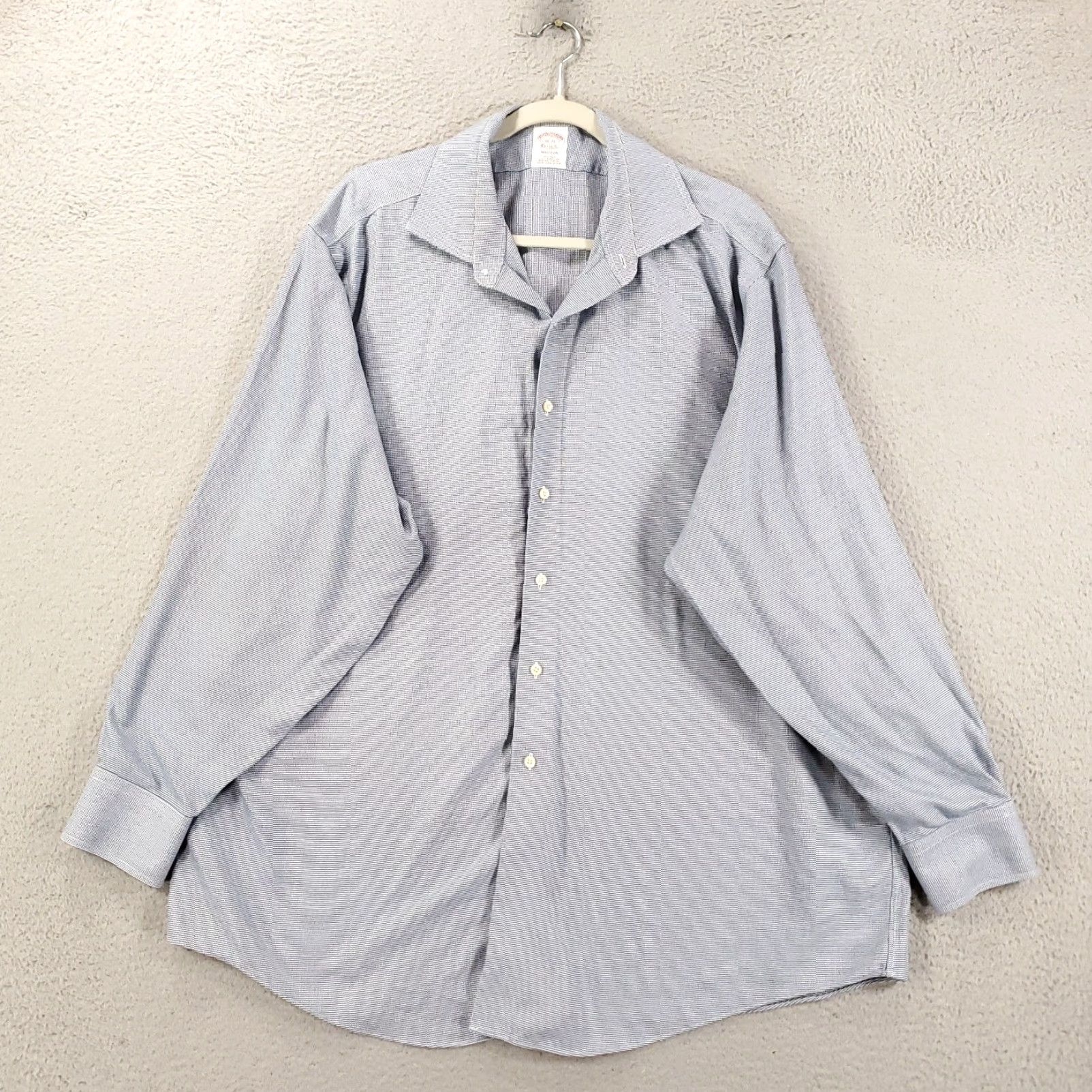 Brooks Brothers Brooks Brothers Shirt Mens 18 36 Non Iron Button Up Blue Long Sleeve Size US XXL / EU 58 / 5 - 2 Thumbnail