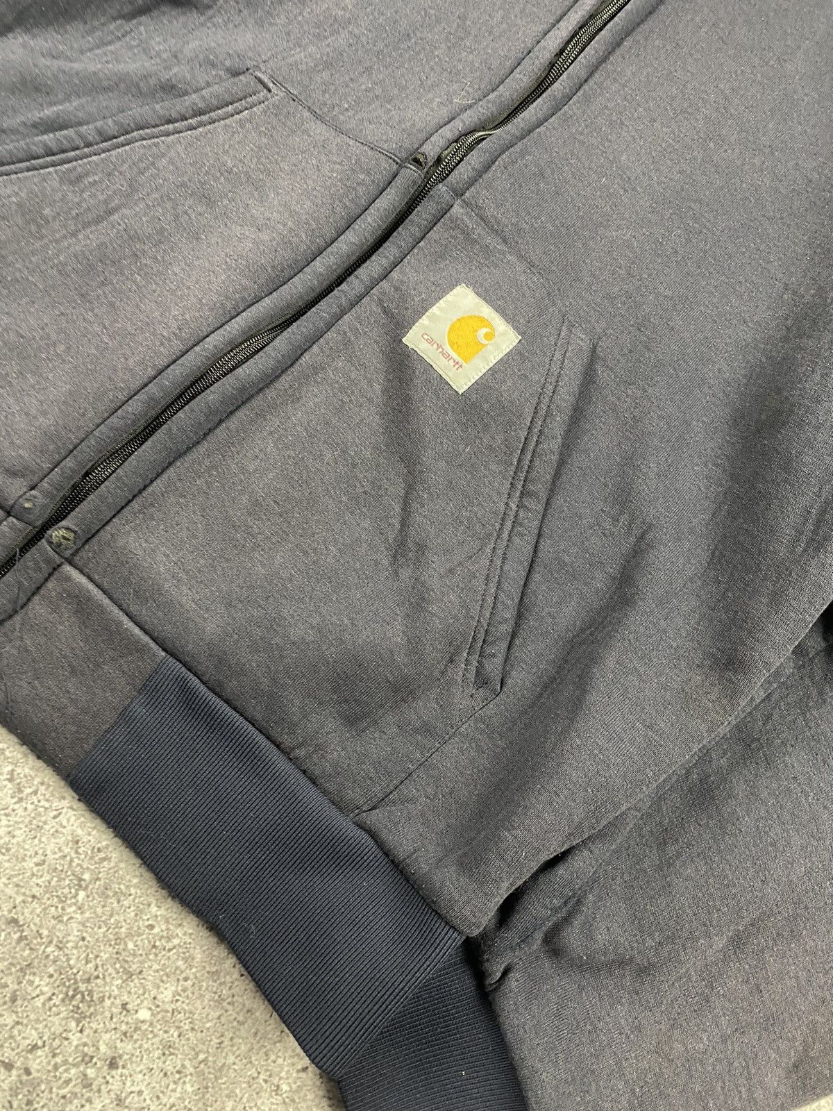 🔥DISTRESSED CARHART Y2K DETROIT FADED VINTAGE ZIP HOODIE 🔥
