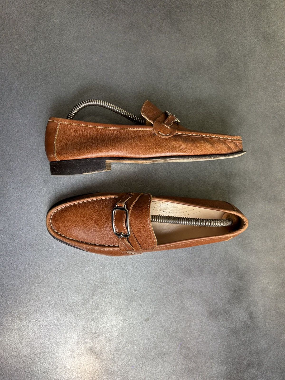 Cole Haan × Leather × Vintage Vintage Horsebit Loafers Brown Leather Penny Loafer Slip On Size US 8 / IT 38 - 17 Thumbnail