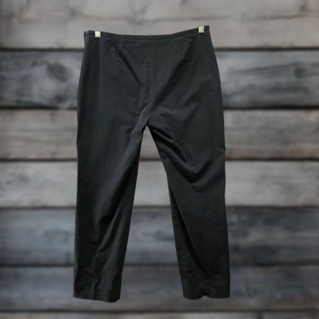 J.McLaughlin J. McLaughlin Skinny Side Zip Pants Womens 10 Black Mid Rise Flat Front Solid Size 32" / US 10 / IT 46 - 1 Thumbnail