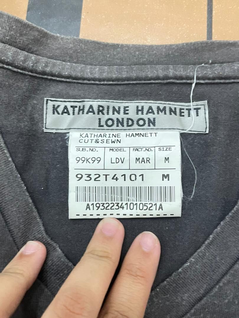 Katharine Hamnett London K3-04 KATHARINE HAMNETT LONDON TSHIRT Size US M / EU 48-50 / 2 - 10 Thumbnail