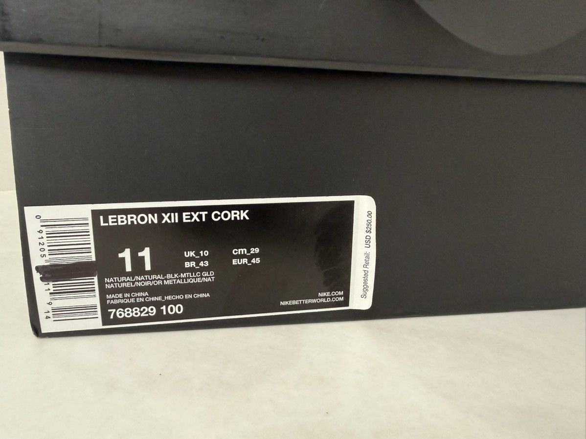 Nike Nike LeBron 12 EXT "Cork" Size 11 Used Size US 11 / EU 44 - 6 Thumbnail