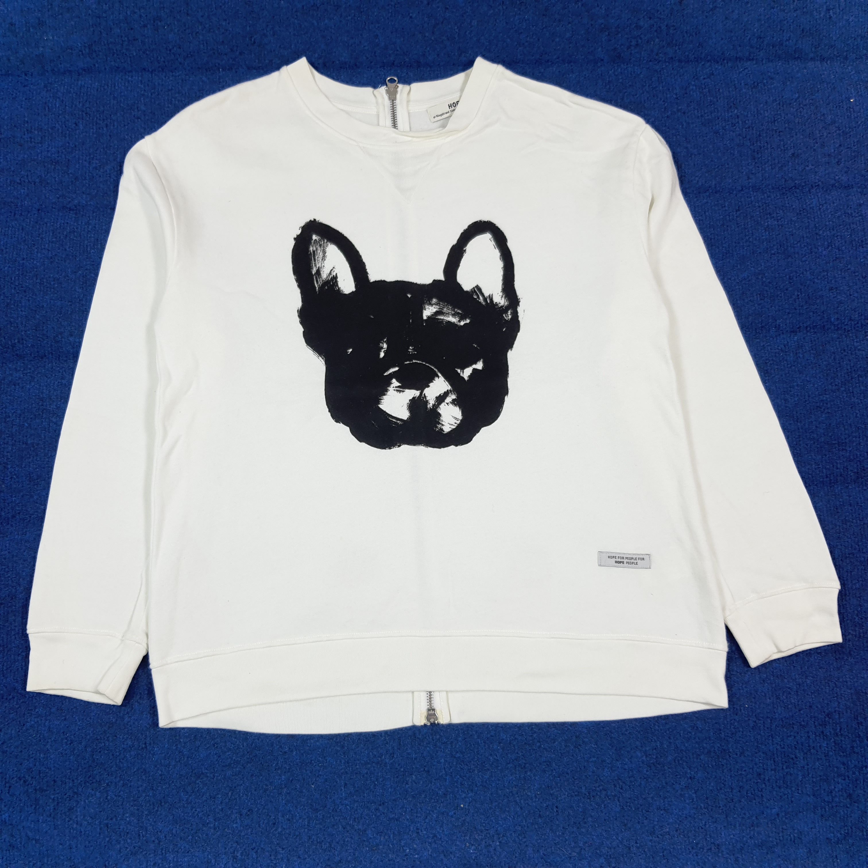 Hope Vintage HOPE Sthlm Back Zip Bulldog Sweatshirt C295N17 Size S / US 4 / IT 40 - 1 Thumbnail