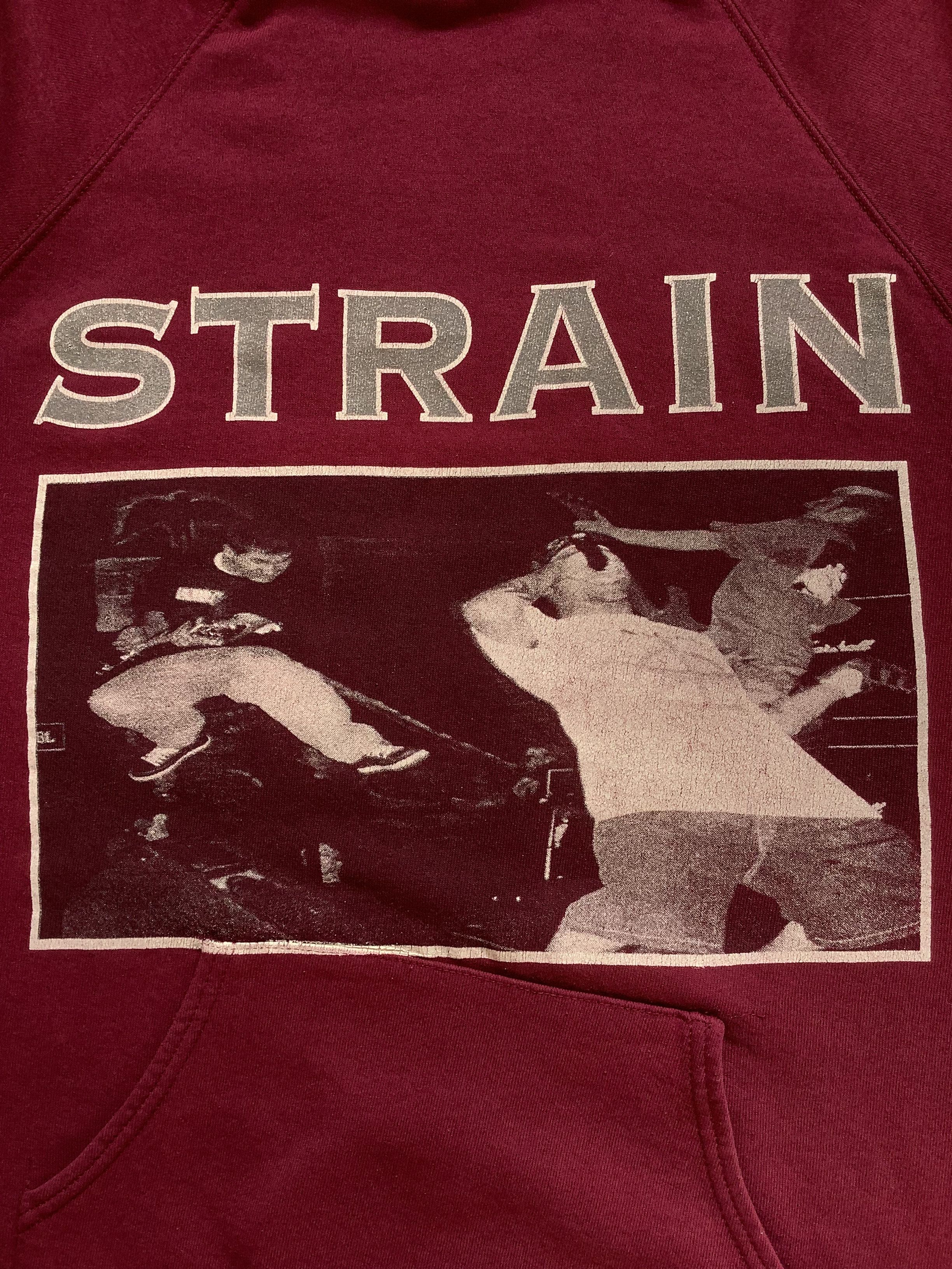 Band Tees Vintage 90's STRAIN Hardcore ''Here And Now'' hoodie Size US XL / EU 56 / 4 - 4 Thumbnail