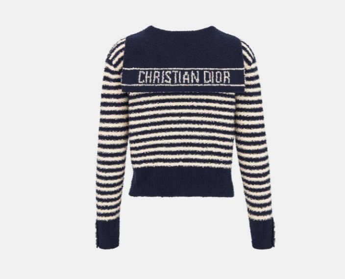 Dior o1w1db10425 424S61A Sailor Collar Mariniere Sweater Size XS / US 0-2 / IT 36-38 - 2 Thumbnail