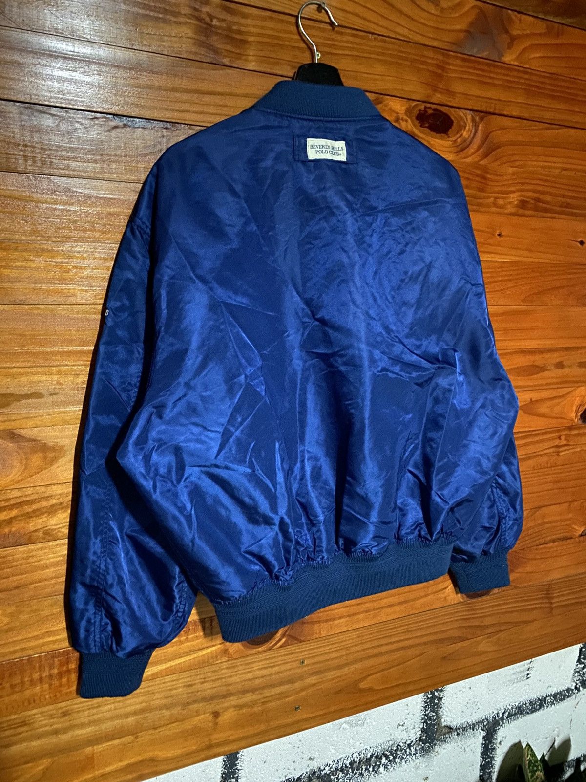 Beverly Hills Polo Club Vintage Beverly Hills Polo Club Satin Bomber Jacket – Navy Size US L / EU 52-54 / 3 - 13 Thumbnail