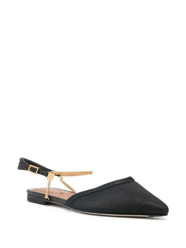 Fendi o1s1wg110425 Flats in Black Size US 7 / IT 37 - 2 Thumbnail