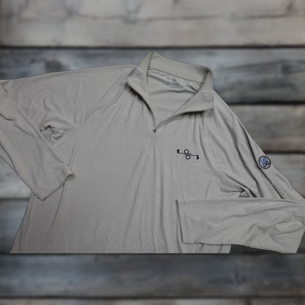 G/FORE G/Fore Pullover Shirt Mens M Gray Luxe Midlayer Golf Performance Size US M / EU 48-50 / 2 - 1 Thumbnail