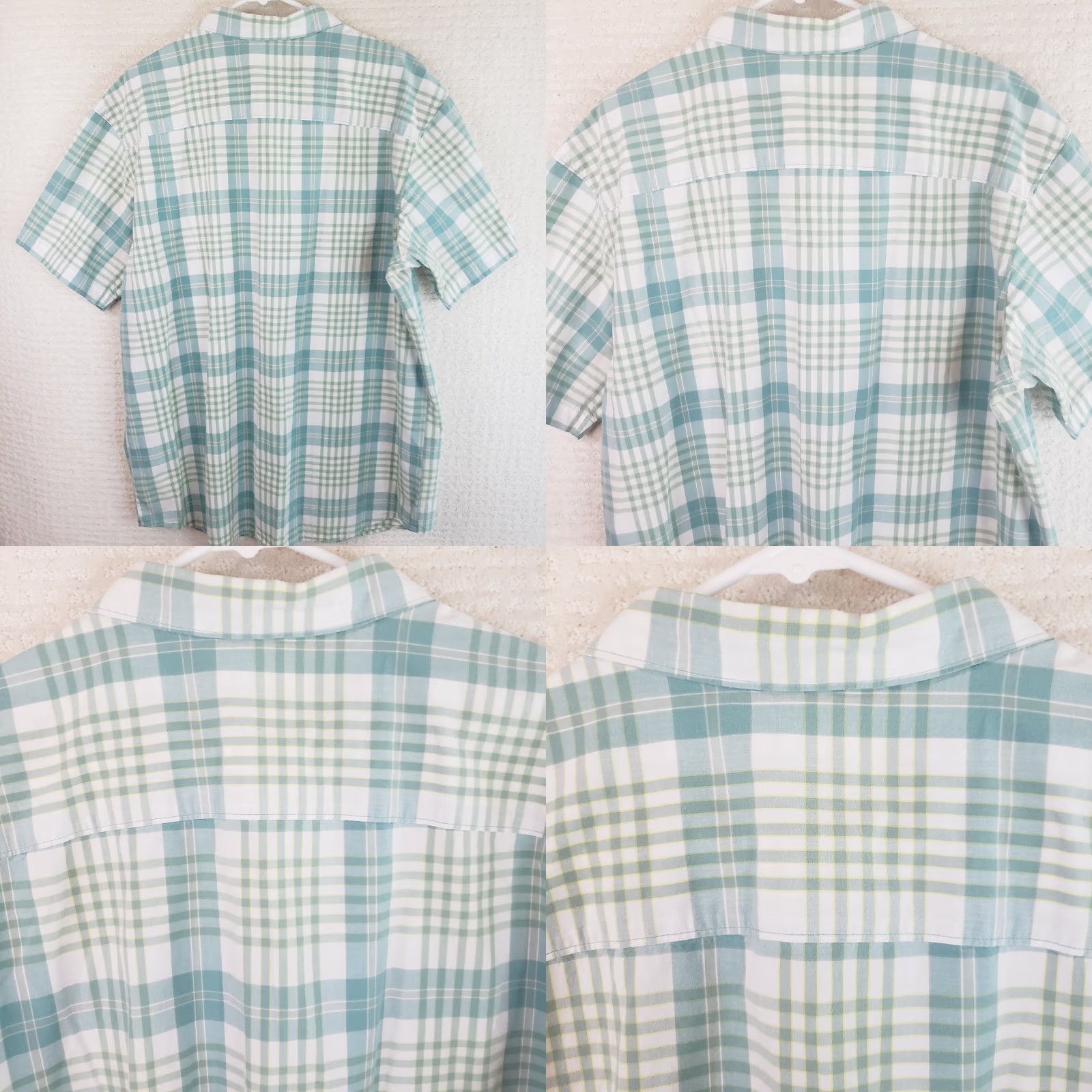 Vintage VINTAGE Columbia Button-Up Shirt Green Plaid Short Sleeve Regular Fit Mens 2XL Pocketed Casual Travel Size US XXL / EU 58 / 5 - 8 Thumbnail