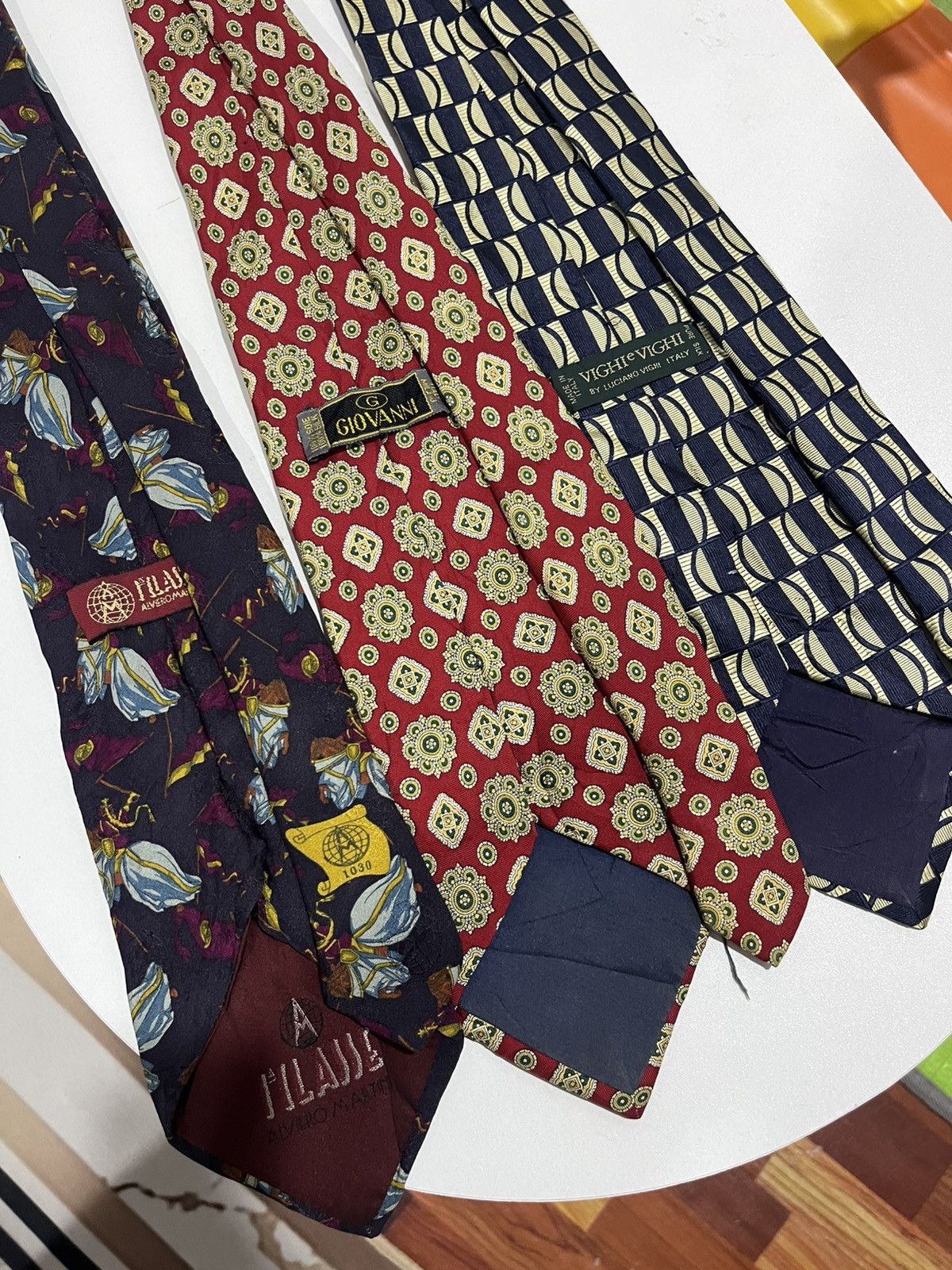 Alviero Martini Vintage Italian Silk Tie Set Alviero Martini Giovanni Vighi Size ONE SIZE - 8 Thumbnail