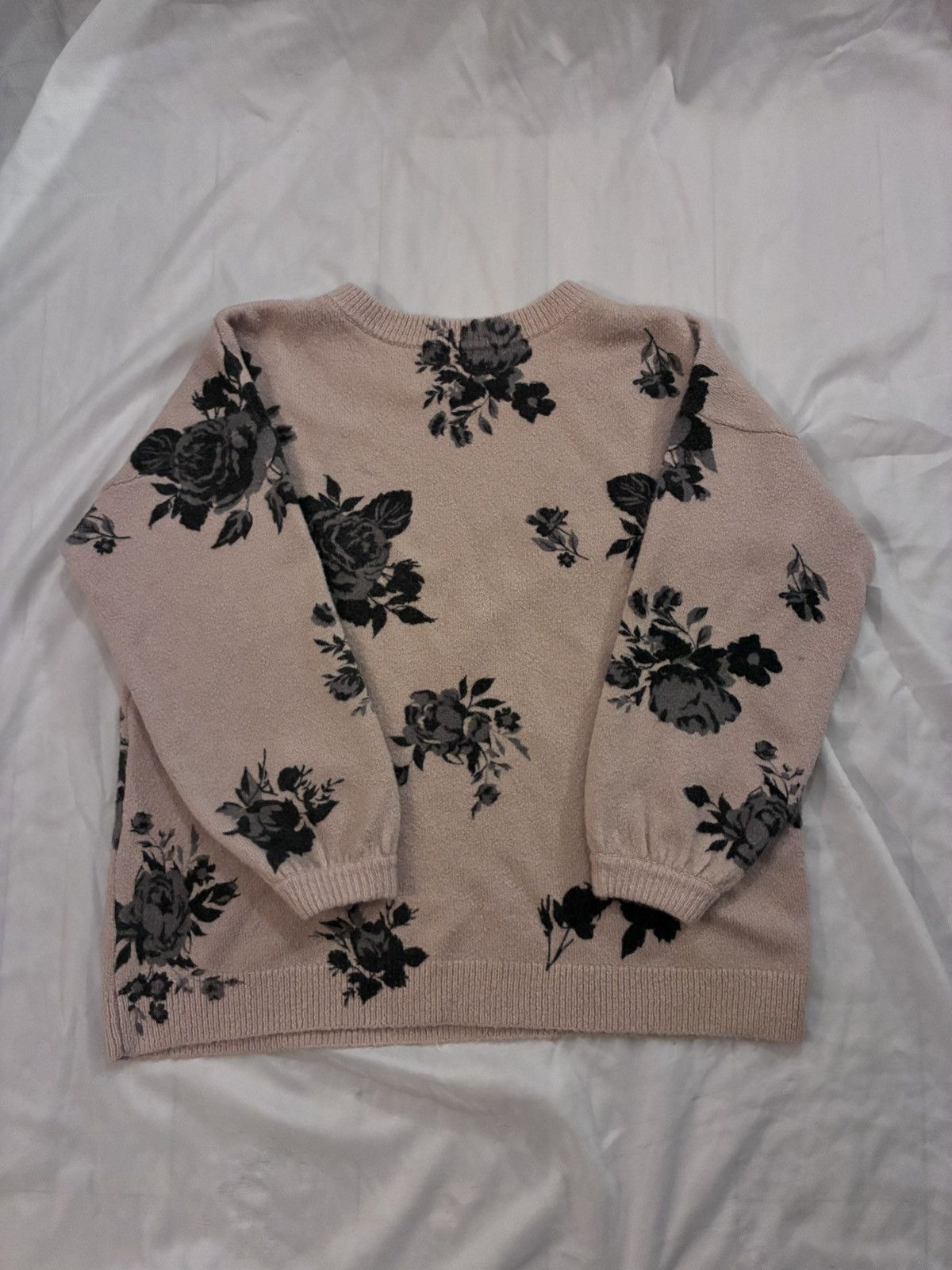 Other Chelsea & Theodore Rose Floral Sweater Size S / US 4 / IT 40 - 6 Thumbnail