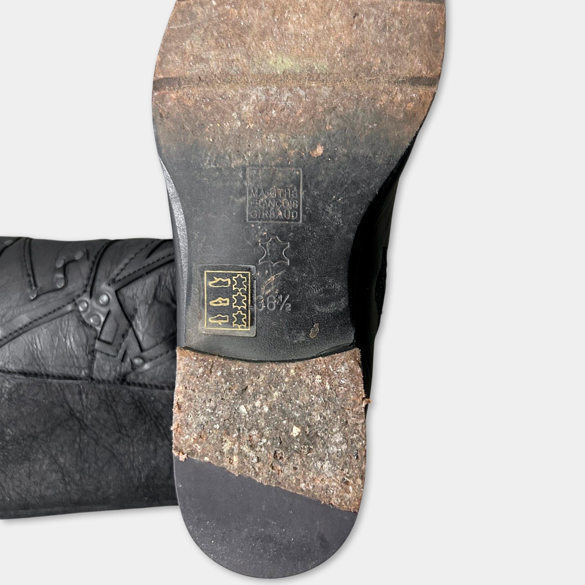 Marithe + Francois Girbaud Marithé + François Girbaud Archive Studded Leather Shearling Size US 6.5 / IT 36.5 - 7 Thumbnail