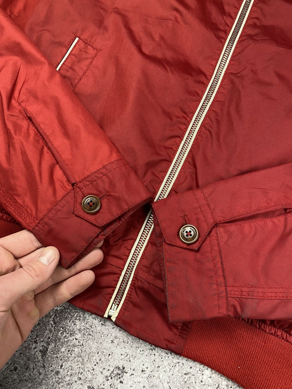Schott × Vintage Vintage Schott Nylon Bomber Jacket Streetwear Military Rare Size US S / EU 44-46 / 1 - 7 Thumbnail