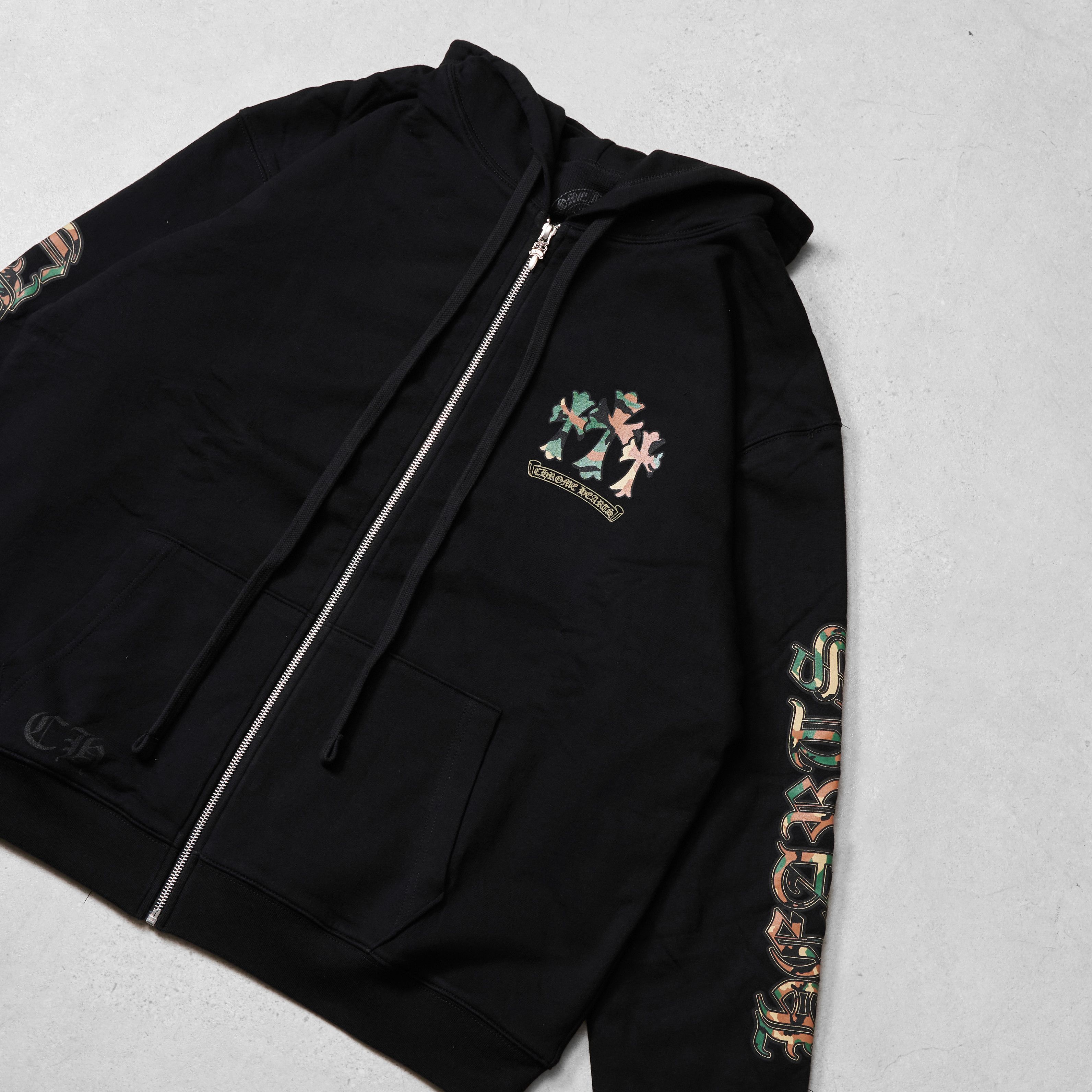 Chrome Hearts CHROME HEARTS Camo Horseshoe Zip Up Hoodie BLACK Size US XXL / EU 58 / 5 - 4 Thumbnail