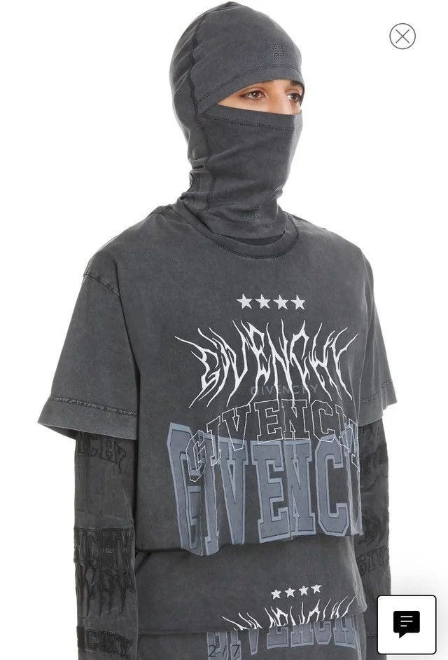 Givenchy Gothic Layered Balaclava Long Sleeve