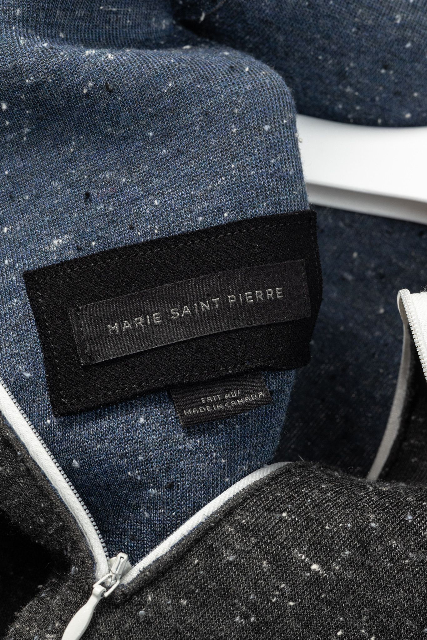 Marie Saint Pierre Marie Saint Pierre Reno Grey Speckled Neoprene Top Size XL / US 12-14 / IT 48-50 - 6 Thumbnail