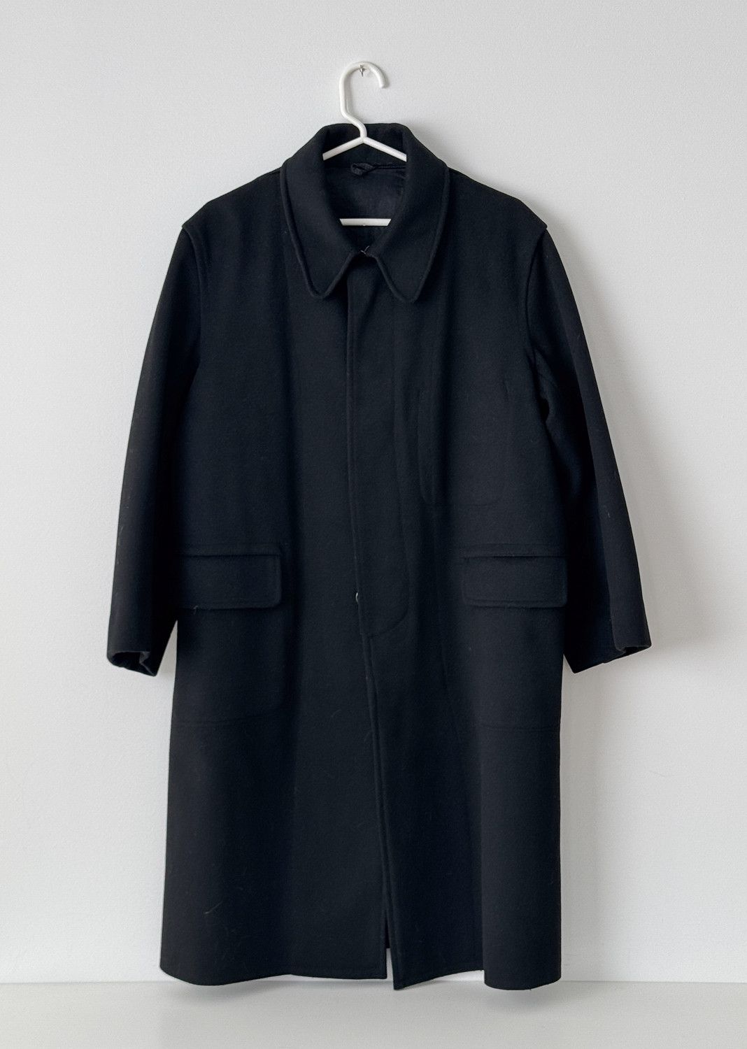 Vintage Vintage Japanese Trench Overcoat Wool Size US S / EU 44-46 / 1 - 1 Thumbnail