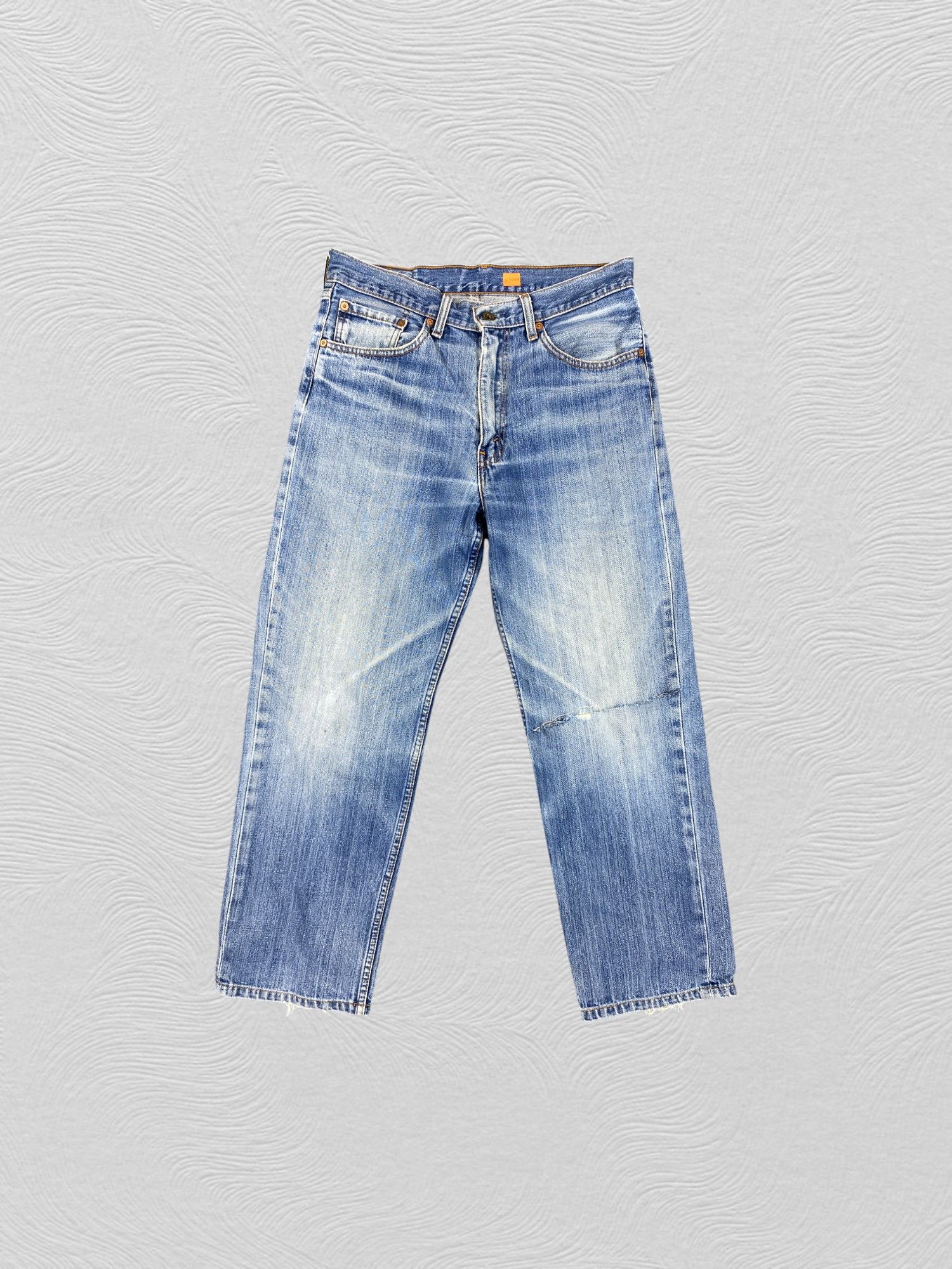 Levi's Distressed Blue Vintage Levi's 502 31x27 Denim -SJ069 Size US 31 - 1 Thumbnail