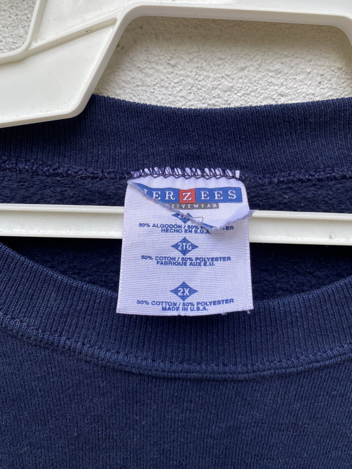 Vintage Vintage 90s plain sweatshirt Size US XXL / EU 58 / 5 - 3 Thumbnail